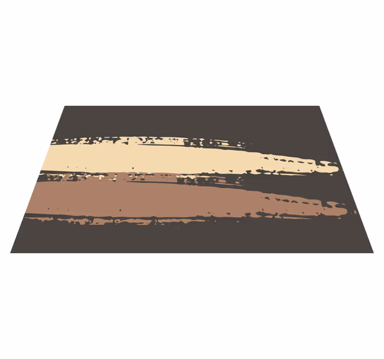 Alfombra vinílica marrón raya texturizada abstracta - TenVinilo