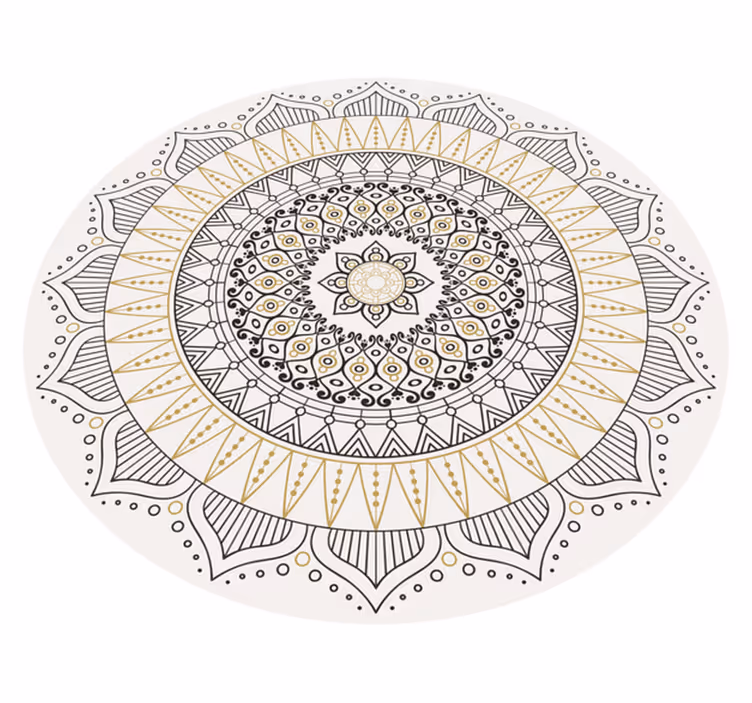 Alfombra vinílica mandala centro de mesa mandala - TenVinilo
