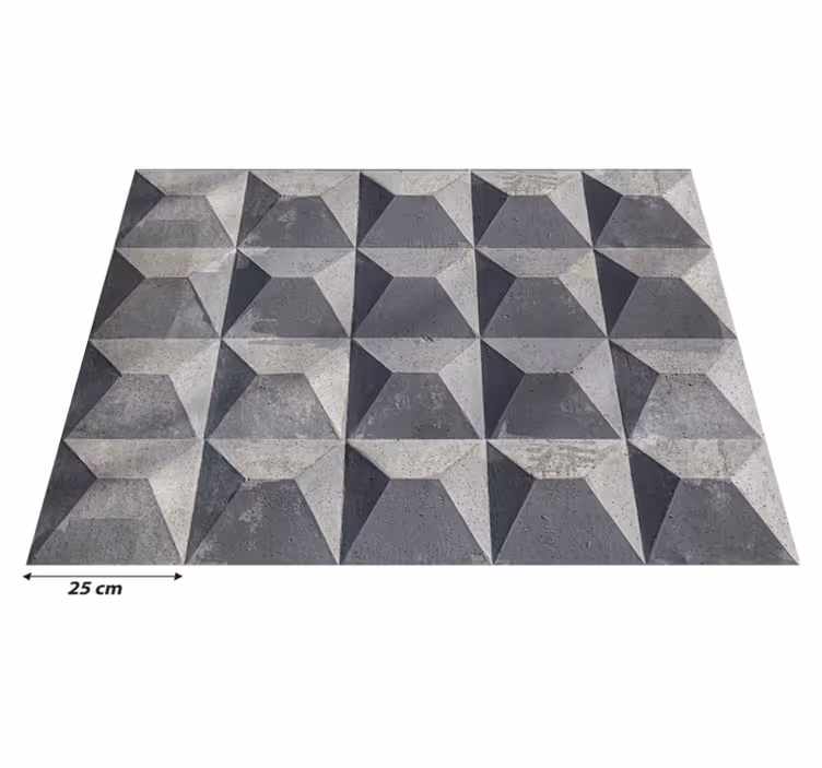 Alfombra vinílica gris efecto beton brut - TenVinilo