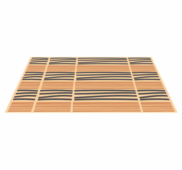 Alfombra vinílica dormitorio elegancia de rayas en capas - TenVinilo