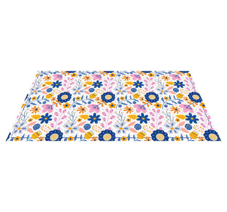 Alfombra vinilo naturaleza primavera floreciente - TenVinilo