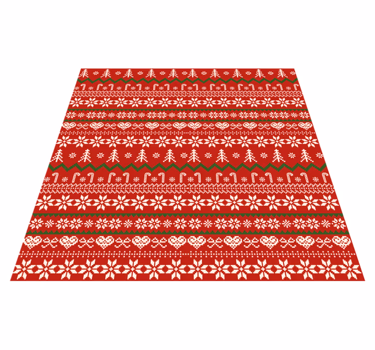 Alfombra vinilo navidad patrón textilUn patrón textil es una desc - TenVinilo