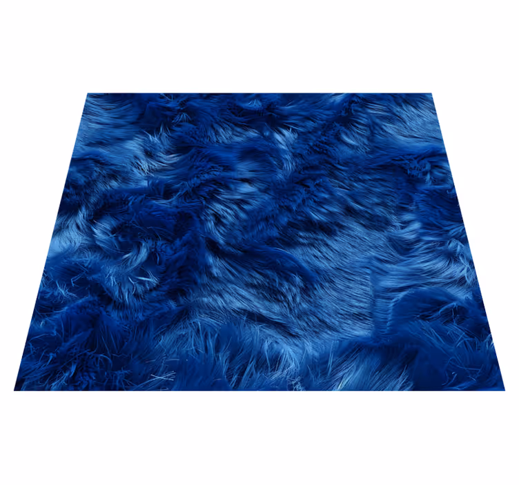 Alfombra vinílica azul tonos de lana - TenVinilo