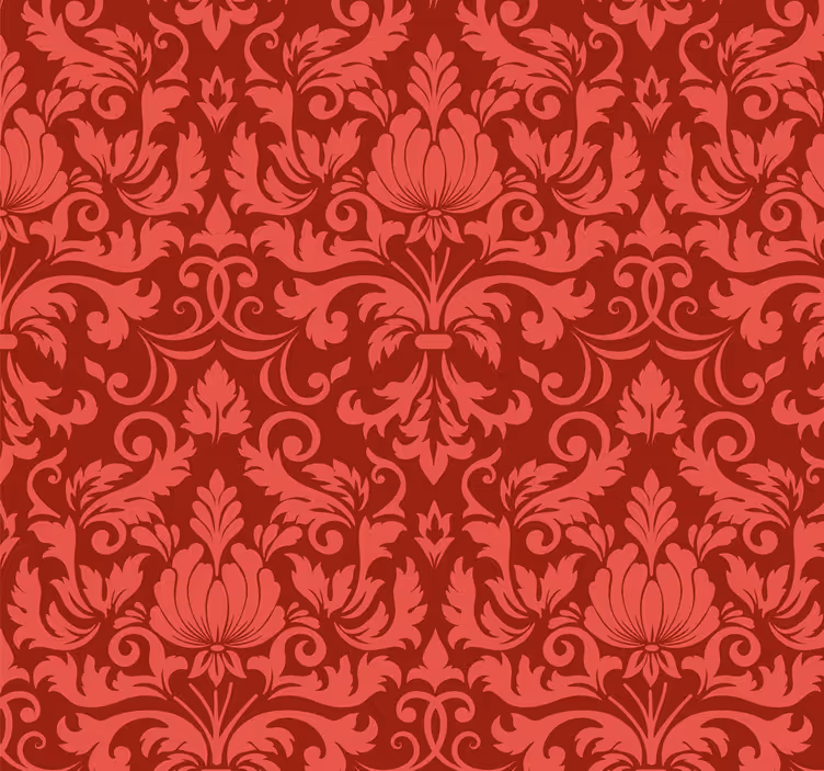 Papel tapiz barroco patrón floral barroco - TenVinilo
