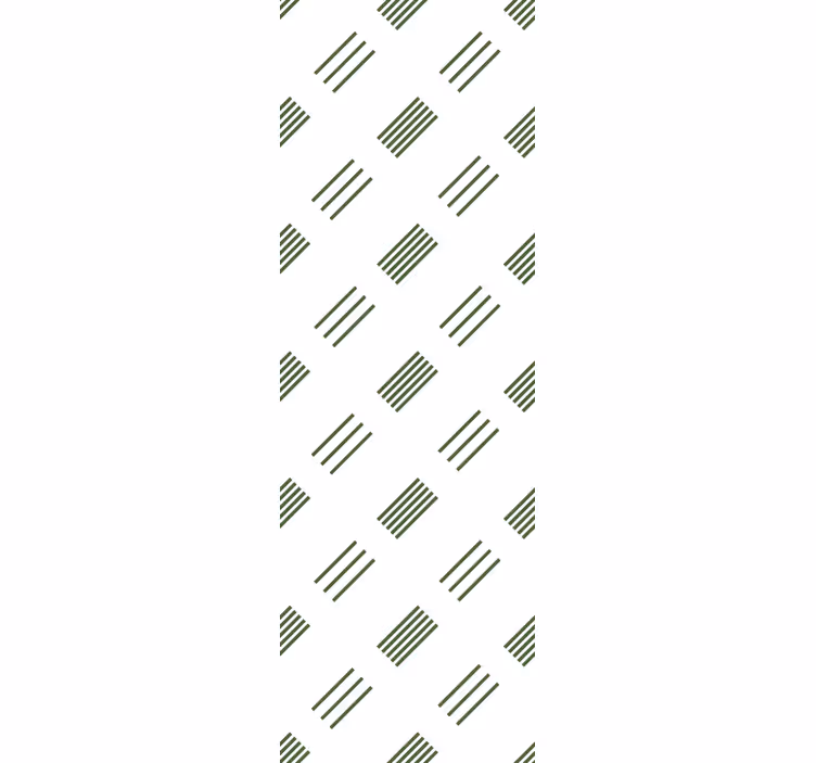 Papel tapiz moderno diseño moderno en verde y blanco - TenVinilo