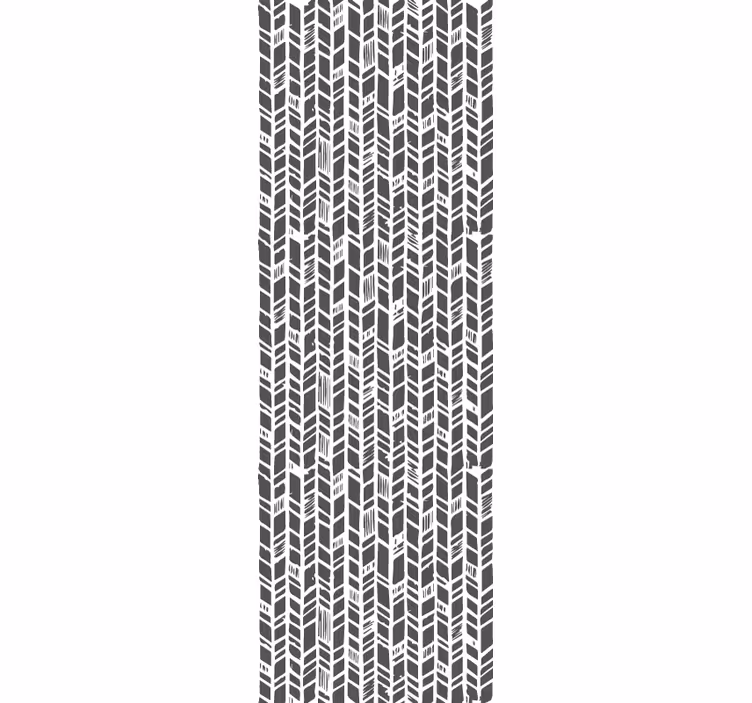 Papel tapiz entrada chevron gris estilizado - TenVinilo