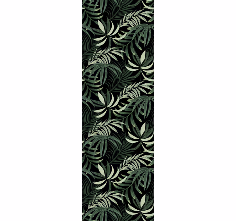 Papel tapiz selva arreglo de follaje tropical - TenVinilo