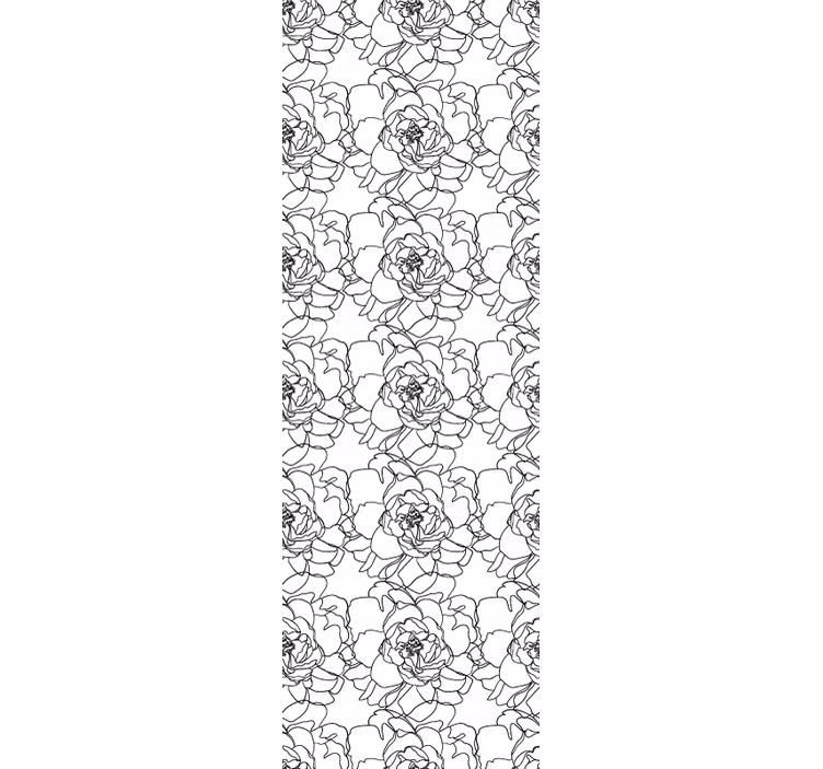 Papel tapiz floral elegante floración de flores - TenVinilo