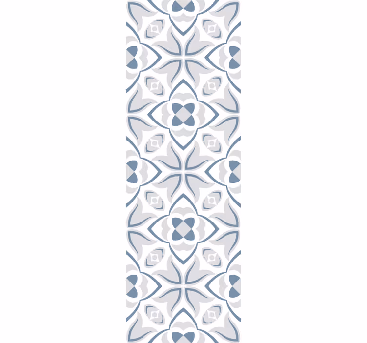 Papel tapiz azulejos elegantes formas florales - TenVinilo