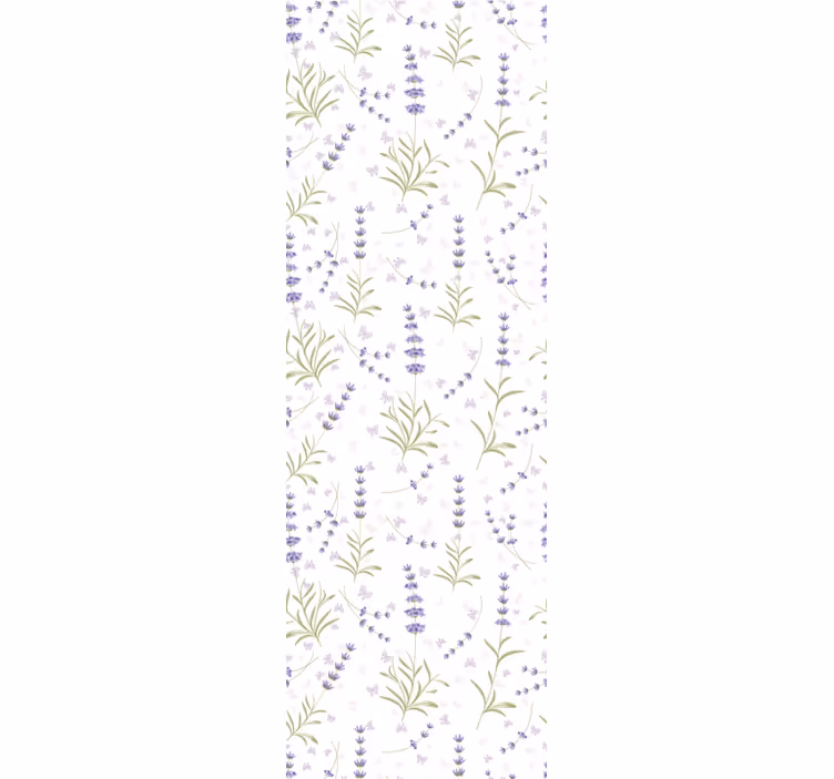 Papel tapiz flores arreglo floral de lavanda - TenVinilo