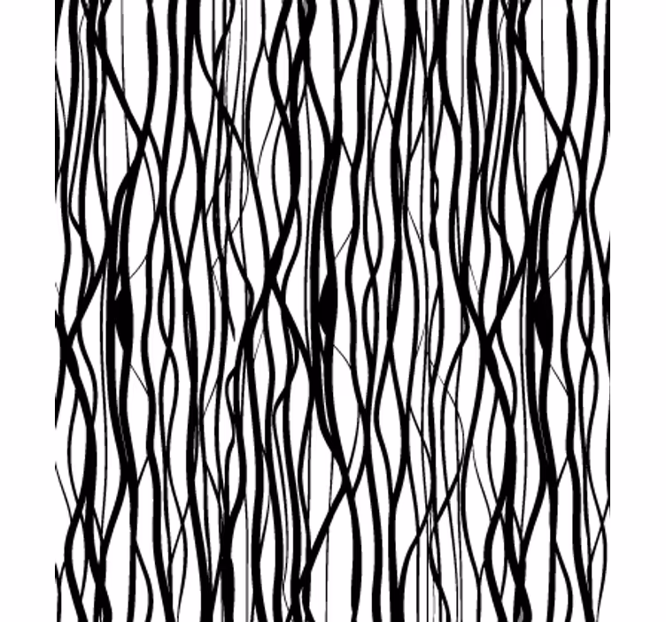 Papel tapiz para sala ramas negras delgadas - TenVinilo