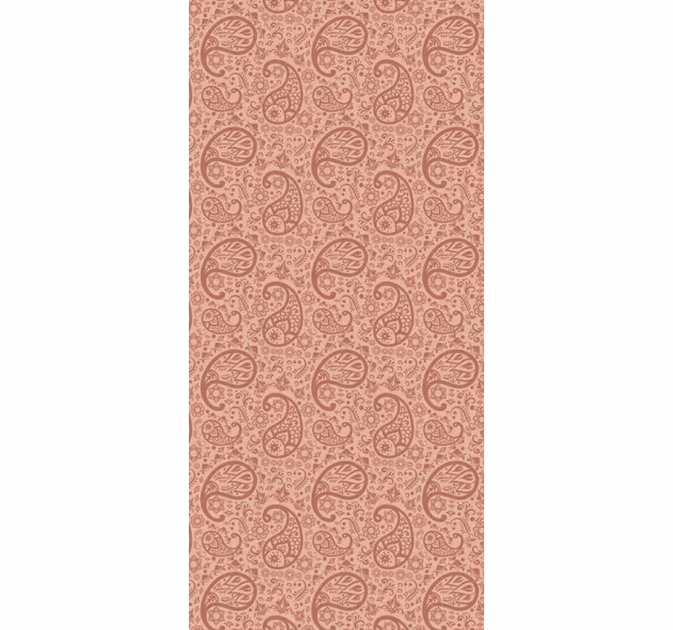 Papel tapiz para sala patrón paisley elegante - TenVinilo