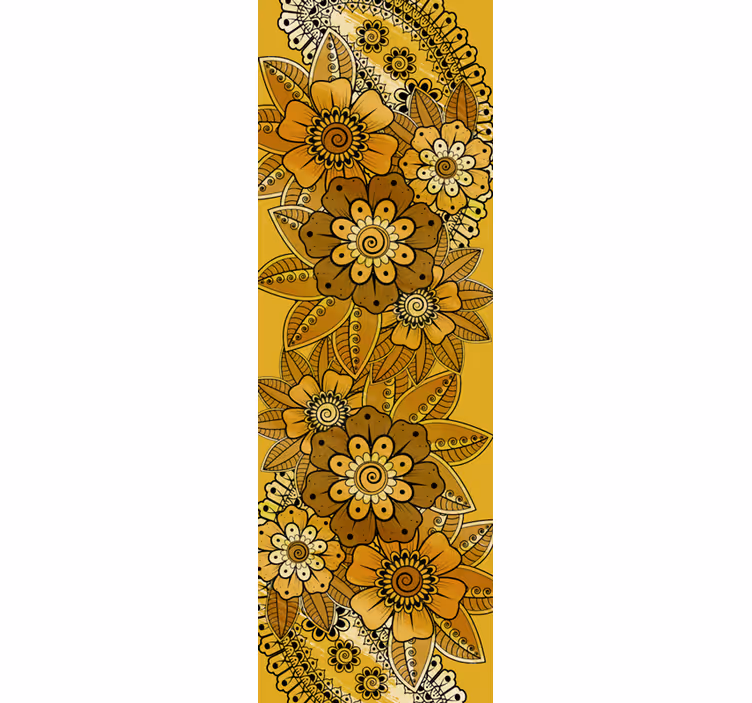 Papel tapiz floral estilo indio pailey - TenVinilo