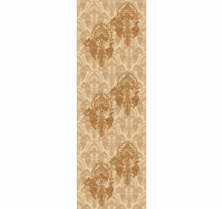 Papel tapiz ornamental patrón antiguo cálido desgastado - TenVinilo