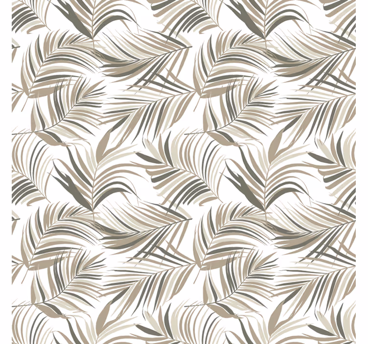 Papel tapiz ornamental motivos de hojas sofisticados - TenVinilo