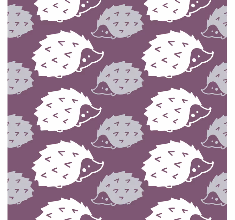 Papel tapiz para recámara con motivo de erizos adorables - TenVinilo
