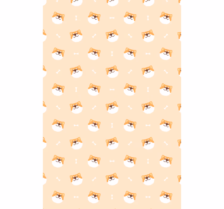 Papel tapiz animales cara de perro lindo - TenVinilo