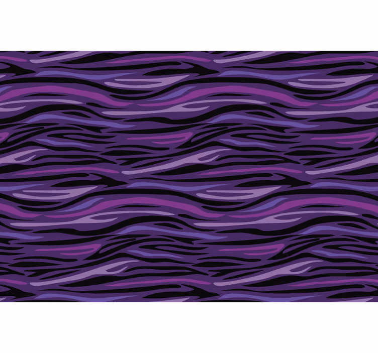 Papel tapiz animales patrón de olas moradas - TenVinilo