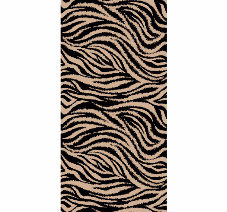 Papel tapiz animales motivo de rayas de cebra - TenVinilo