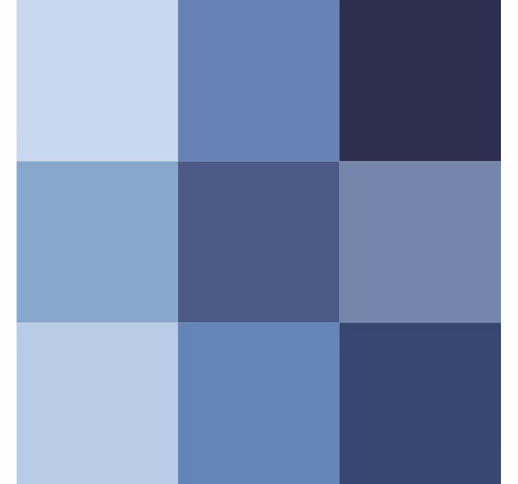 Papel tapiz oficina mosaico moderno azul - TenVinilo