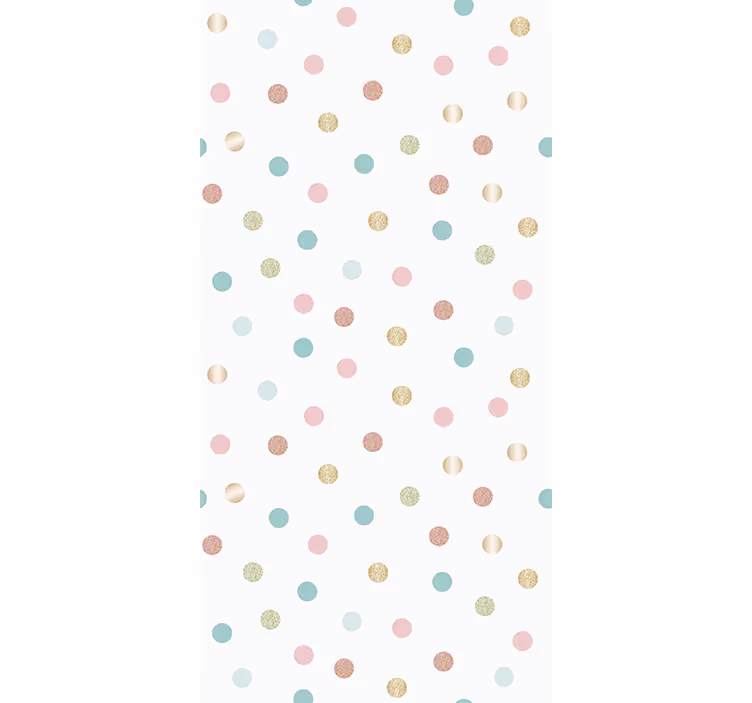 Papel tapiz entrada patrón de lunares confetti brillo - TenVinilo