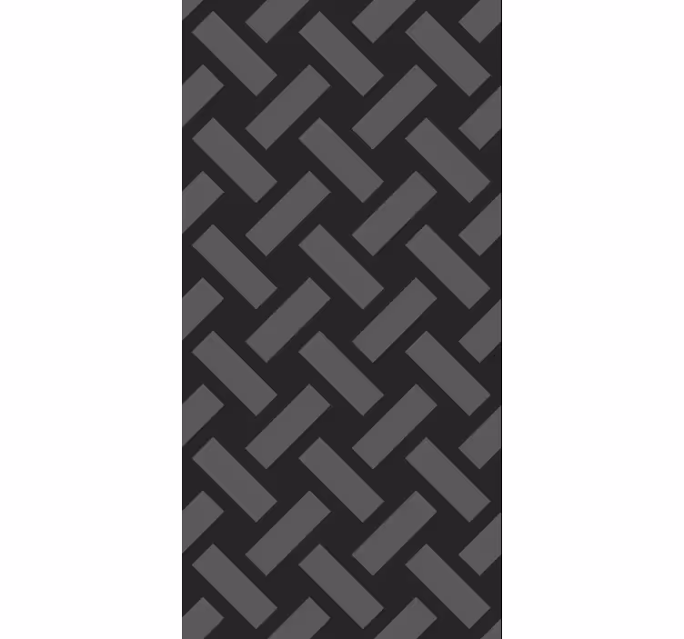 Papel tapiz comedor diseño geométrico negro cuadrado - TenVinilo