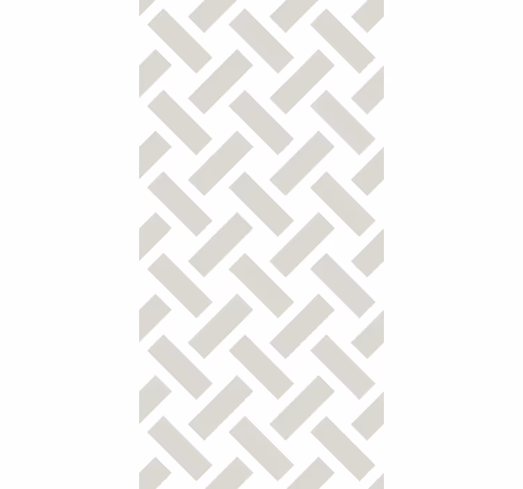 Papel tapiz comedor patrón cuadrado geométrico blanco - TenVinilo