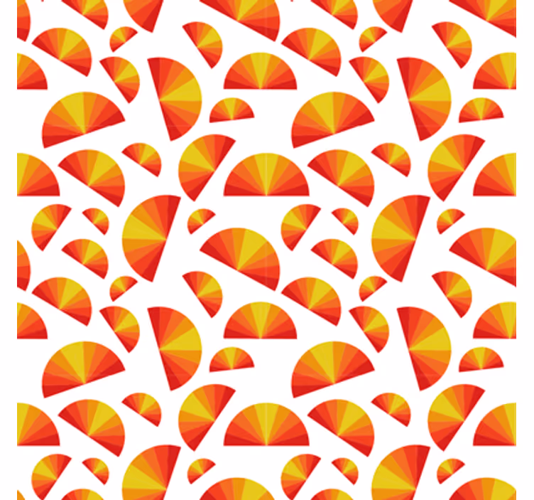 Papel tapiz geométrico con motivos circulares - TenVinilo