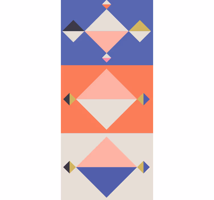Papel tapiz geométrico formas modernas abstractas - TenVinilo