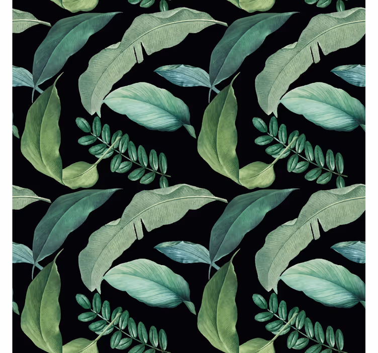 Papel tapiz naturaleza verde frondoso - TenVinilo