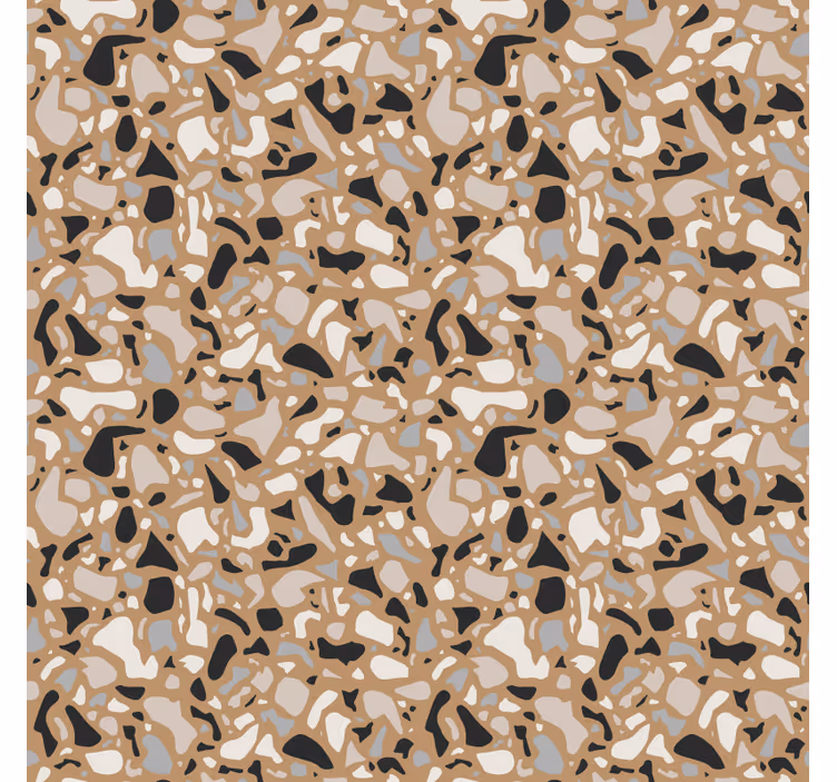 Papel tapiz textura terrazo marrón clásico - TenVinilo