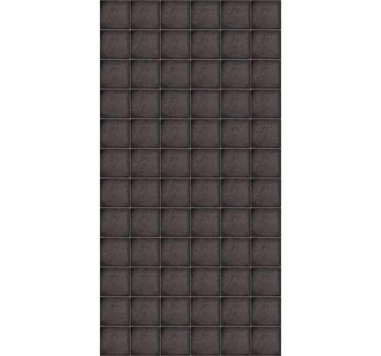 Papel tapiz azulejos ladrillos negros de piedra - TenVinilo