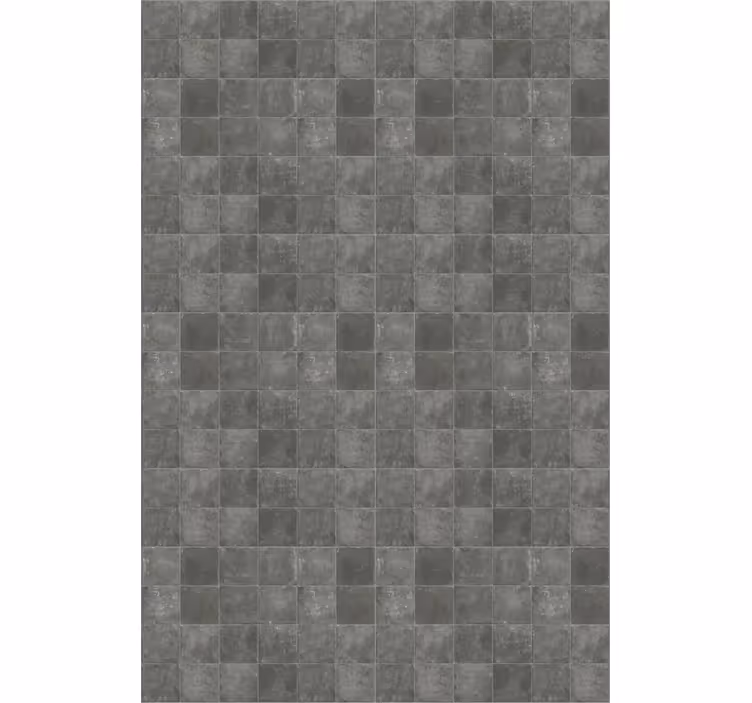 Papel tapiz azulejos cuadrados vintage gris oscuro - TenVinilo