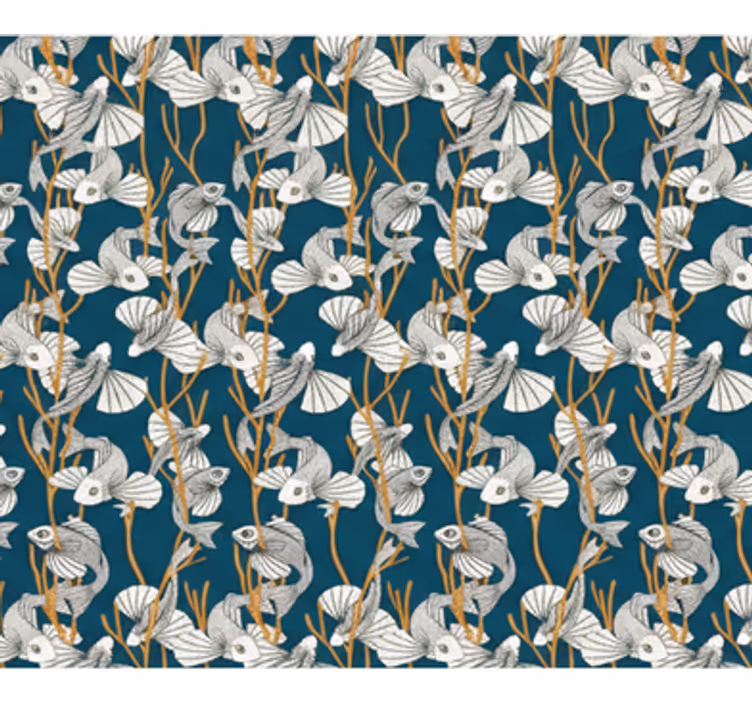 Papel tapiz para sala coral del fondo marino - TenVinilo