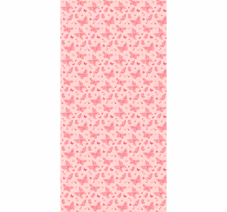 Papel tapiz mariposas rosa - TenVinilo
