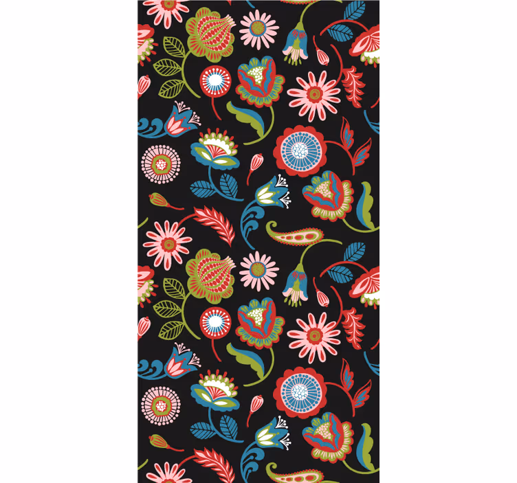 Papel tapiz pasillo motivos botánicos elegantes - TenVinilo
