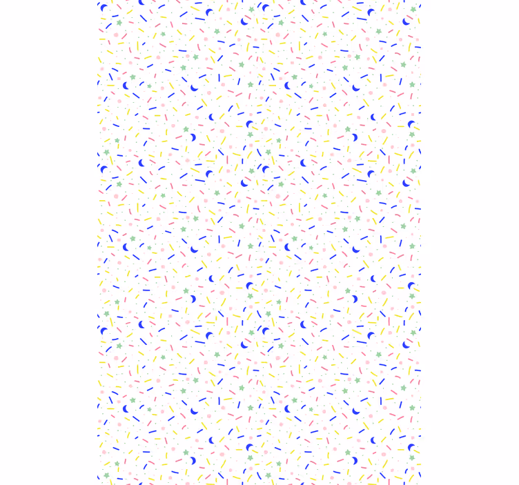 Papel tapiz nórdico patrón de chispas coloridas - TenVinilo