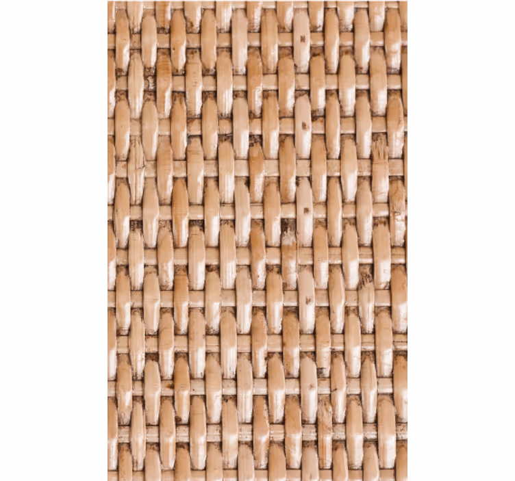 Papel tapiz para sala imitación fibra natural clásica - TenVinilo