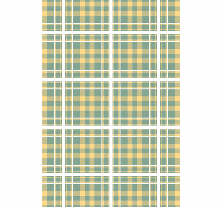 Papel tapiz para sala textil de patrón a cuadros - TenVinilo