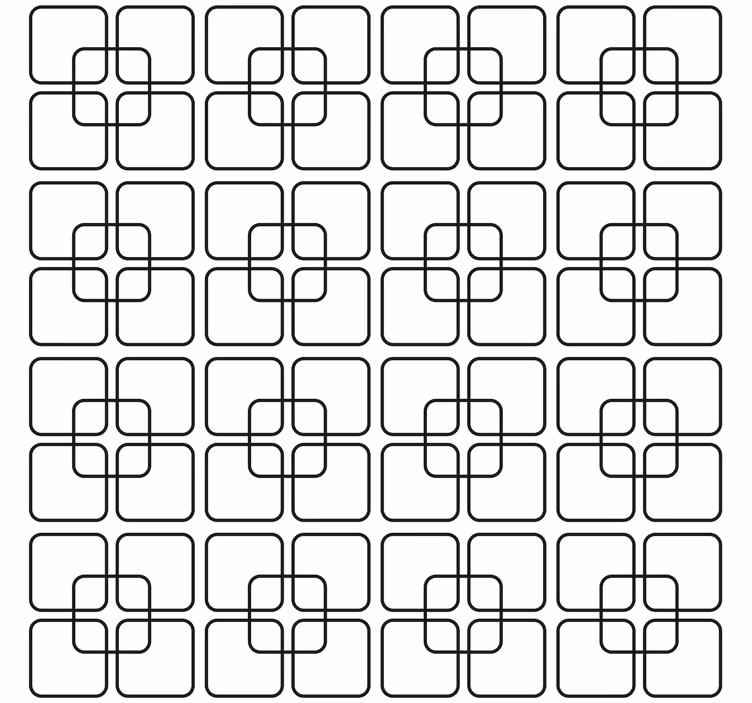 Papel tapiz geométrico patrón urbano de cuadrados negros - TenVinilo
