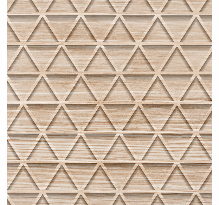 Papel tapiz geométrico patrones de triángulos elevados - TenVinilo