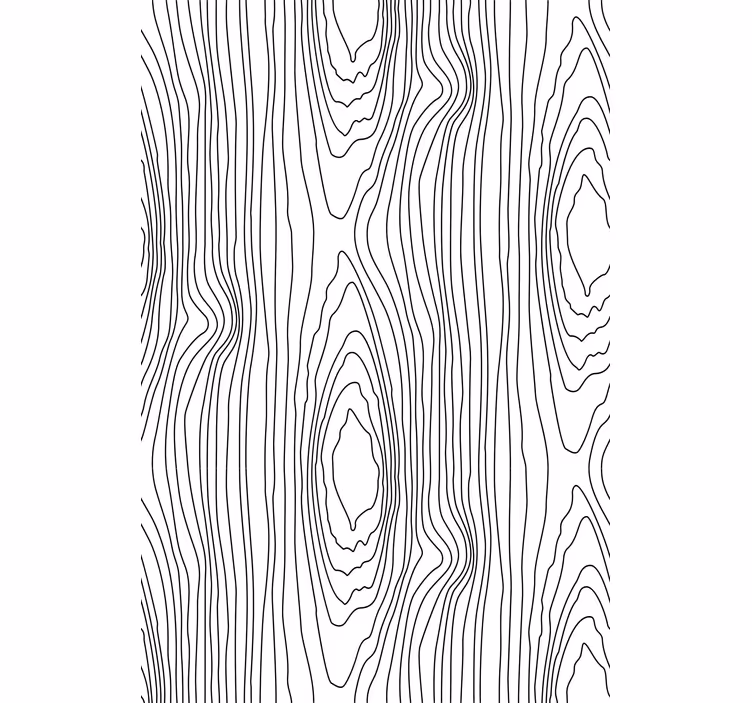Papel tapiz árboles rayas naturales negras - TenVinilo