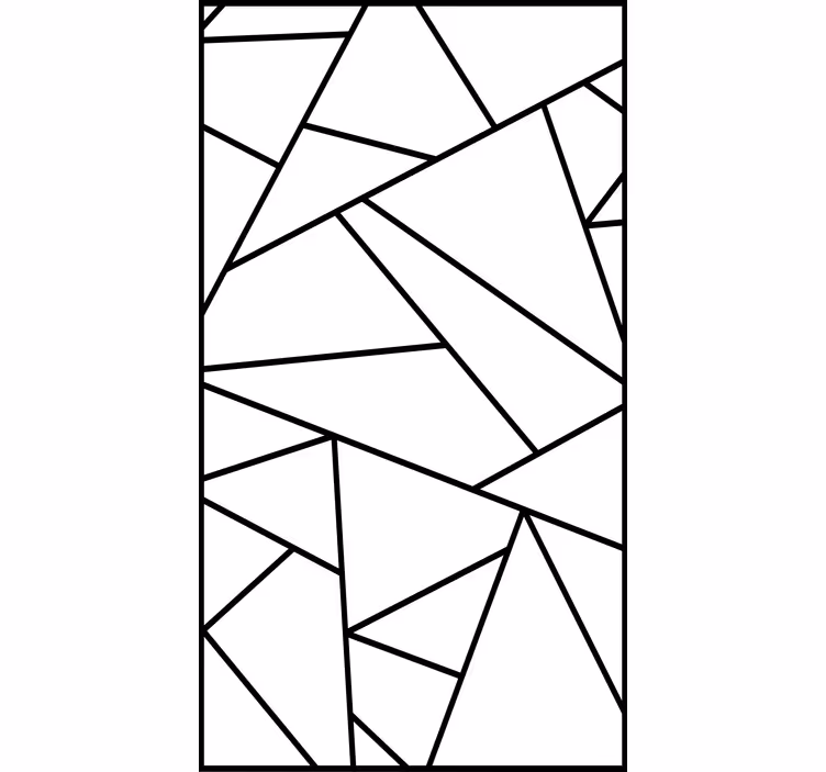 Papel tapiz moderno líneas geométricas negras minimalistas - TenVinilo