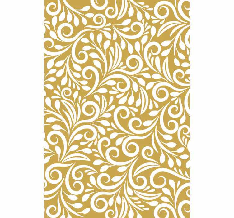 Papel tapiz moderno patrón dorado - TenVinilo