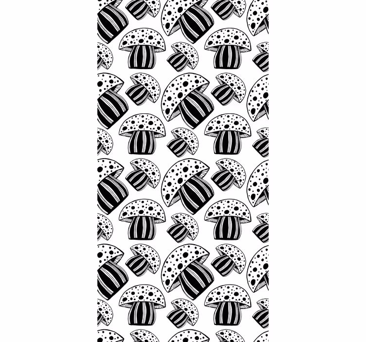 Papel tapiz moderno setas étnicas en blanco y negro - TenVinilo