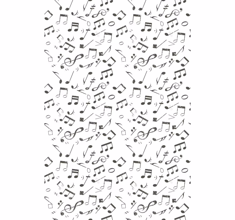 Papel tapiz infantil cascada de notación musical - TenVinilo