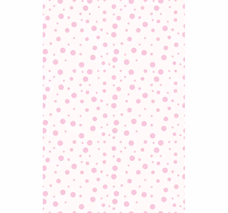 Papel tapiz juvenil patrones de puntos rosas - TenVinilo