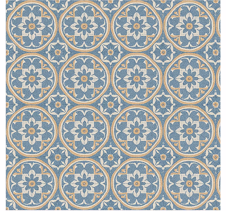 Papel tapiz para sala estilo azulejo - TenVinilo