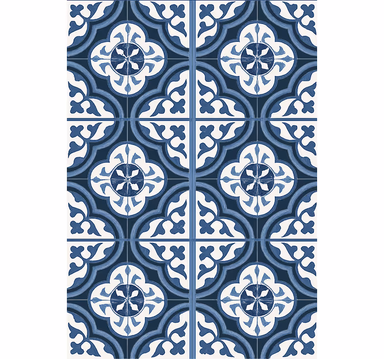 Papel tapiz para sala azul mayorca - TenVinilo