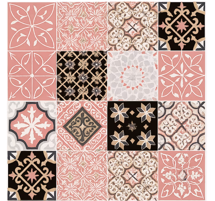Papel tapiz para sala cemento rosa - TenVinilo